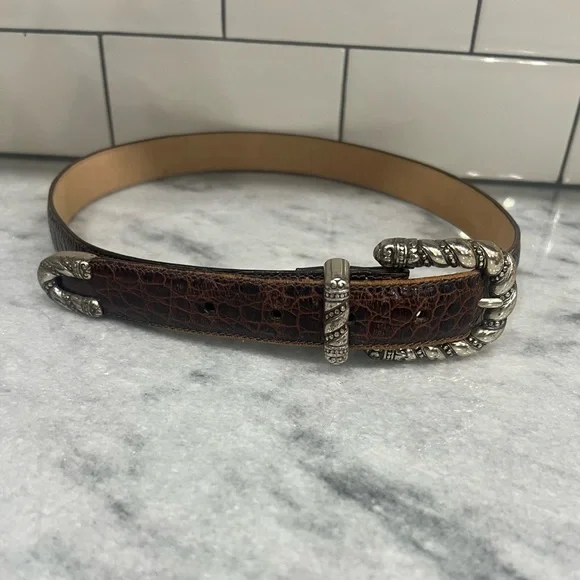 Brighton Accessories Brightons Womens Brown Leather Belt With